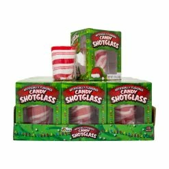 Best Sale 😀 Bee® 🍬 Candy Cane Shot Glass by Bee International 🌟