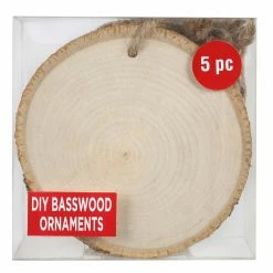 Cheapest 💯 5ct. 4" Basswood Round Ornament by Artminds™ 😉 -Christmas Shop 10667366 1