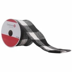 Best Sale ✨ 3.5" Wired Buffalo Check Ribbon by Celebrate It™ 🎄 Christmas 😍