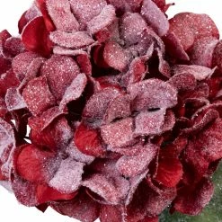 Discount ✔️ Red Snowy Hydrangea Stem by Ashland® ⌛ -Christmas Shop 10670745 2