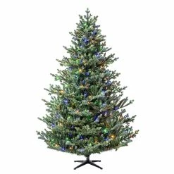 Promo 👏 7.5ft. Pre-Lit Balkan Spruce Quick Set® Artificial 🎄 Christmas Tree, Color-Changing LED Lights by Ashland® 🔥