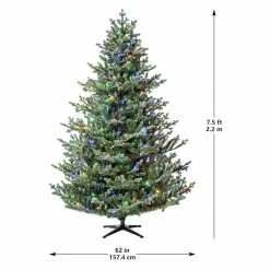 Promo 👏 7.5ft. Pre-Lit Balkan Spruce Quick Set® Artificial 🎄 Christmas Tree, Color-Changing LED Lights by Ashland® 🔥 -Christmas Shop 10671960 21