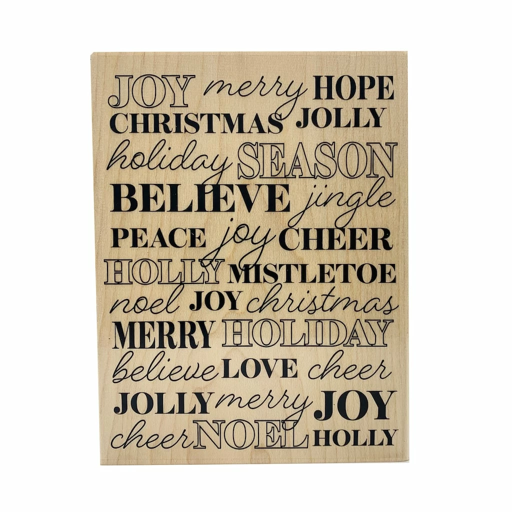 Best Sale π₯° Holiday Sentiments Wood Stamp by Recollections™ π Christmas 𧨠3 Best Sale π₯° Holiday Sentiments Wood Stamp by Recollections™ π Christmas π§¨