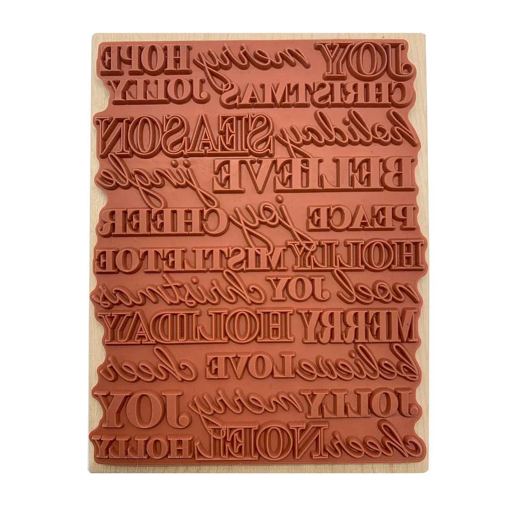Best Sale π₯° Holiday Sentiments Wood Stamp by Recollections™ π Christmas 𧨠4 Best Sale π₯° Holiday Sentiments Wood Stamp by Recollections™ π Christmas 𧨠- Image 2