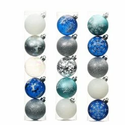 Top 10 👍 Assorted Silver & Blue Ornament Tube by Ashland® ✨ -Christmas Shop 10672887 1
