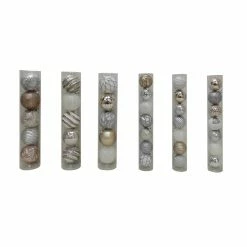 Budget 🤩 Assorted Silver & White Plastic Round Ornaments by Ashland® 🧨