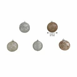Budget 🤩 Assorted Silver & White Plastic Round Ornaments by Ashland® 🧨 -Christmas Shop 10672891 8