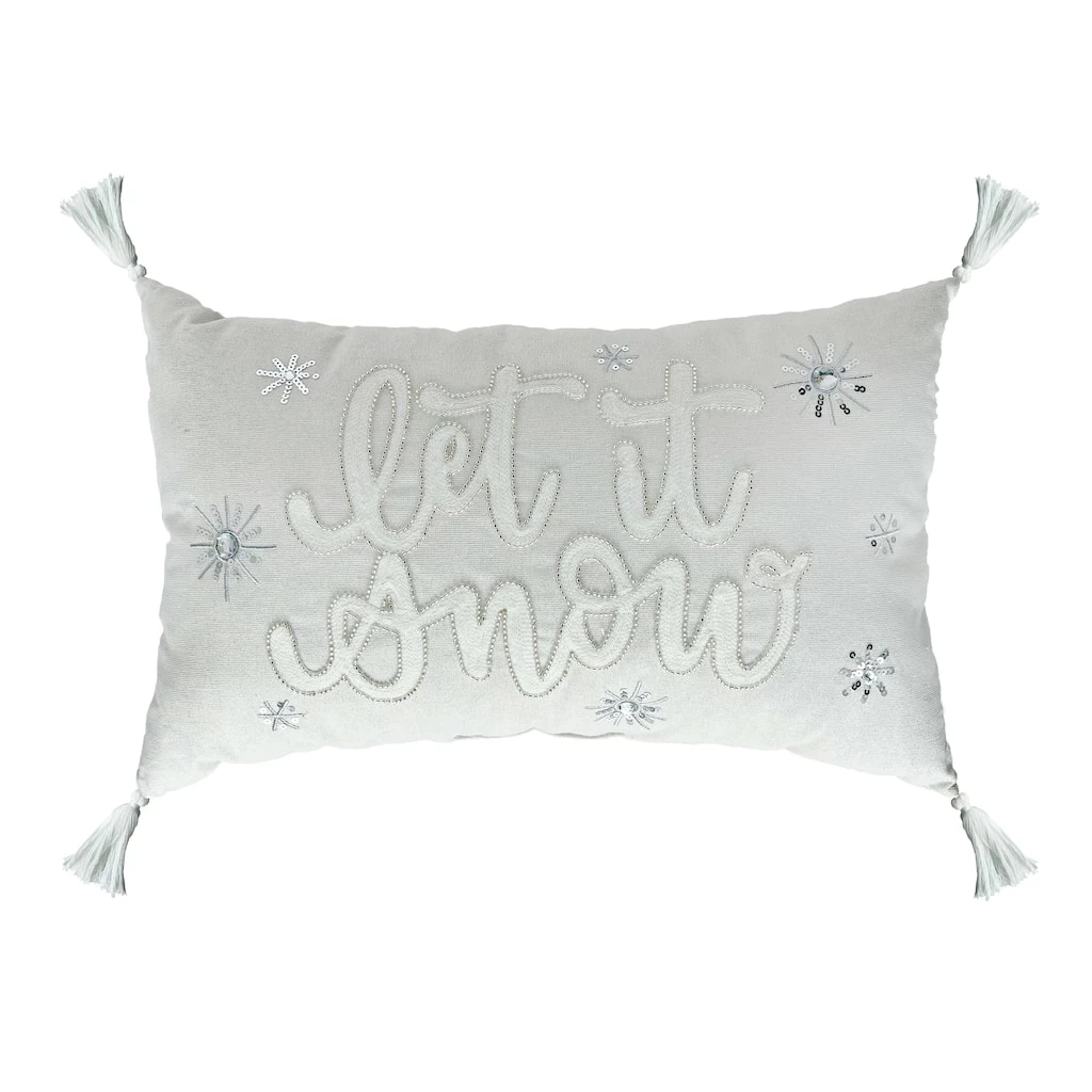 Cheapest β€οΈ Let It Snow Lumbar Pillow by Ashland® π 3 Cheapest β€οΈ Let It Snow Lumbar Pillow by Ashland® π