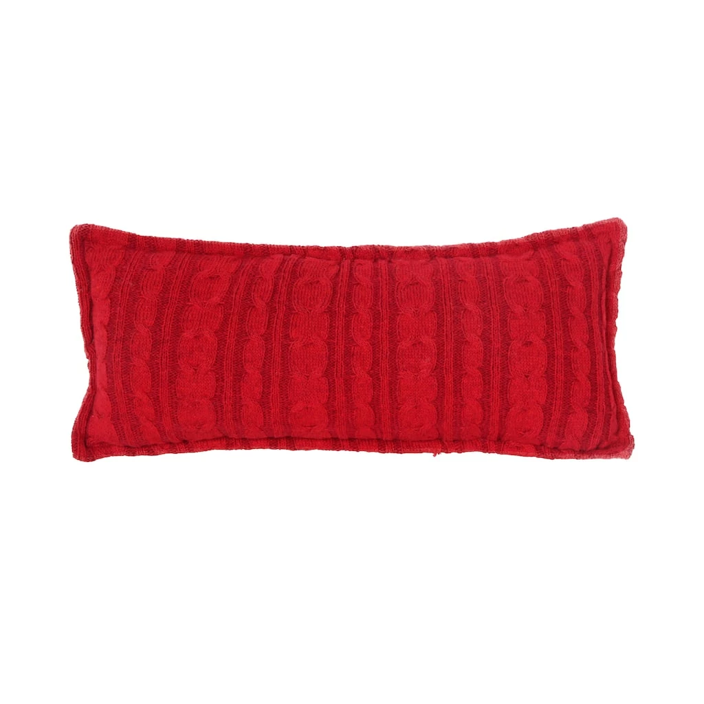 Deals 𧨠Red Cable Knit Lumbar Pillow by Ashland® π 3 Deals 𧨠Red Cable Knit Lumbar Pillow by Ashland® π