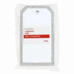 Wholesale 👍 Silver Glitter Border 🎄 Christmas Tag by Recollections™ 😀