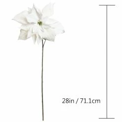 New π White Velvet Poinsettia Stem by Ashland® π€© 7 New π White Velvet Poinsettia Stem by Ashland® π€© -Christmas Shop 10673380 3