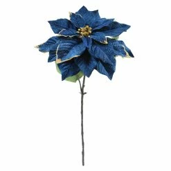 Promo ✔️ Navy & Gold Poinsettia Stem by Ashland® 😉