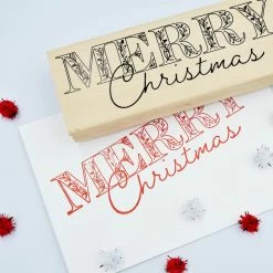 Deals 🔔 Merry 🔔 Christmas Wood Stamp by Recollections™ 🔔 Christmas 👏 -Christmas Shop 10673473 3