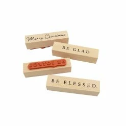 Cheapest ❤️ Holiday Sentiments Wood Stamp Set by Recollections™ ❄ Christmas 🥰 -Christmas Shop 10673476 3