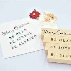Cheapest ❤️ Holiday Sentiments Wood Stamp Set by Recollections™ ❄ Christmas 🥰 -Christmas Shop 10673476 4