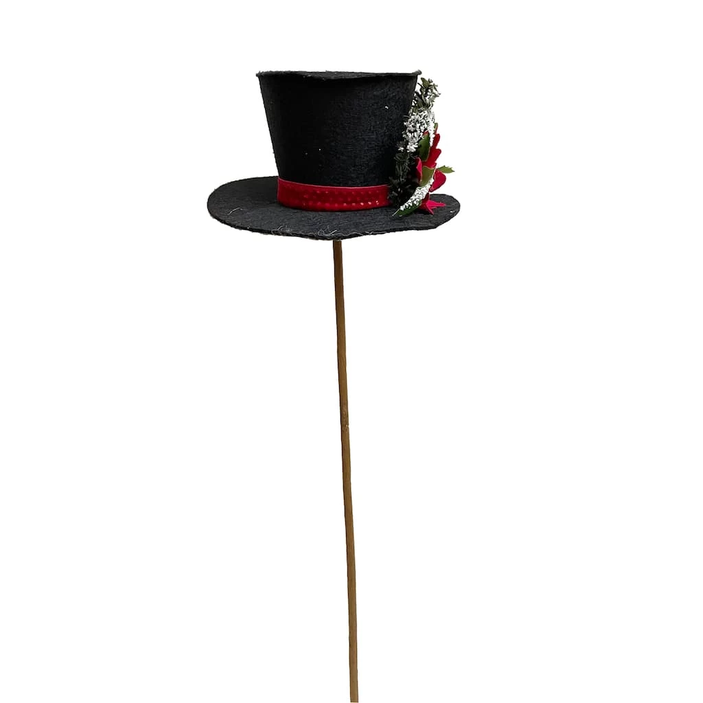 Best Pirce π Black Hat with Red Poinsettia Stem by Ashland® π 5 Best Pirce π Black Hat with Red Poinsettia Stem by Ashland® π - Image 3