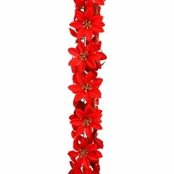 Best reviews of 😀 6ft. Red Satin Poinsettia Chain Garland by Ashland® 🌟