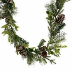 Wholesale 🔥 6ft. Holly & Pinecone Garland by Ashland® 😀