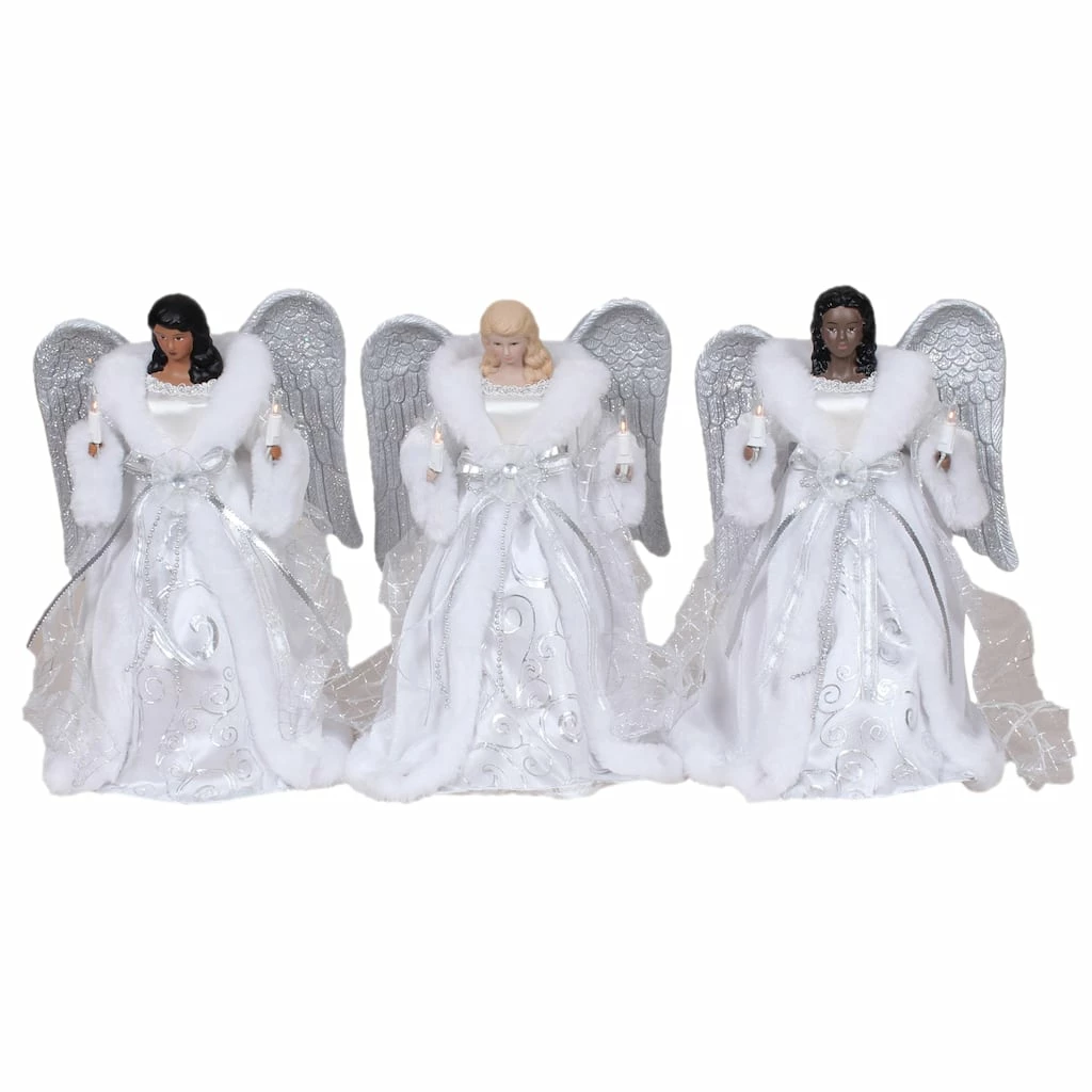 Cheapest π Assorted 12" Silver & White Angel Lighted Tree Topper by Ashland® β 3 Cheapest π Assorted 12" Silver & White Angel Lighted Tree Topper by Ashland® β