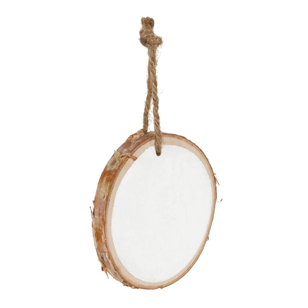 Outlet β¨ 4" Unfinished White Birch Round Ornament by Michaels π 4 Outlet β¨ 4" Unfinished White Birch Round Ornament by Michaels π - Image 2