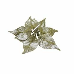 Wholesale π Gold Glitter Poinsettia Clip by Ashland® π― 6 Wholesale π Gold Glitter Poinsettia Clip by Ashland® π― -Christmas Shop 10675744 2