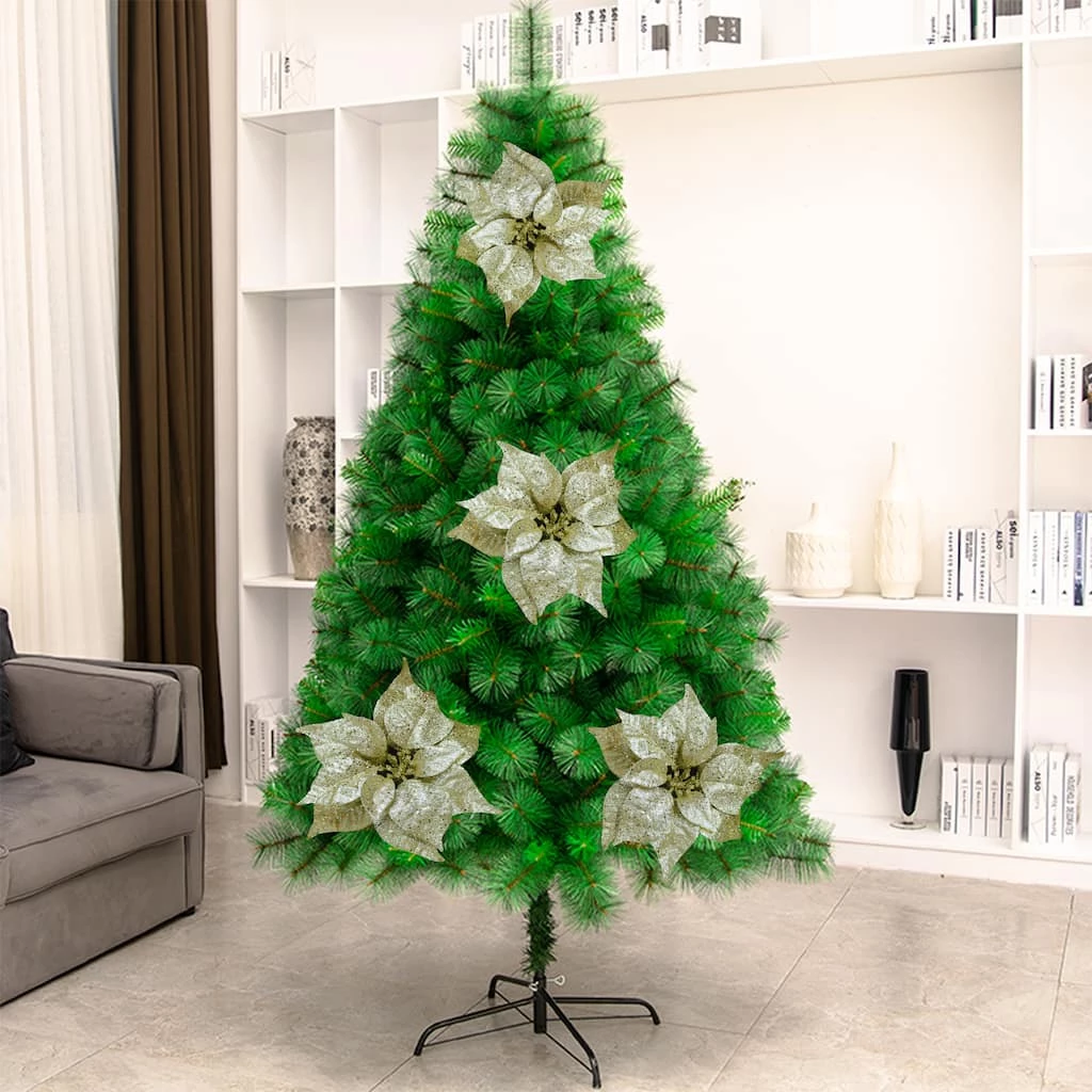 Wholesale π Gold Glitter Poinsettia Clip by Ashland® π― 5 Wholesale π Gold Glitter Poinsettia Clip by Ashland® π― - Image 3