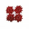 Best Pirce 🌟 Red Glitter Poinsettia Flowers, 4ct. by Ashland® ✔️ -Christmas Shop 10675755 1