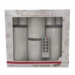 Promo 🎁 Glittery White LED Candle Set by Ashland® ✔️ -Christmas Shop 10675803 4