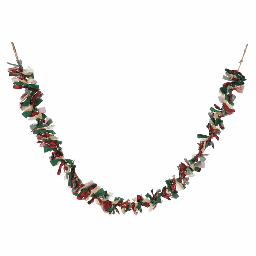 New βοΈ Assorted 6ft. Fabric Tie Garland by Ashland® π 4 New βοΈ Assorted 6ft. Fabric Tie Garland by Ashland® π - Image 2