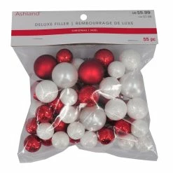 Wholesale ⌛ Glittery Red & White Decorative Ball Filler by Ashland® 🔔 -Christmas Shop 10675969 2