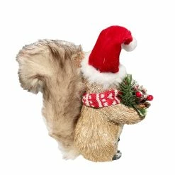 Wholesale ⌛ 7.5" Squirrel with Red & White Hat & Scarf Natural Décor Accent by Ashland® ⭐ -Christmas Shop 10676177 2