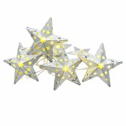 Best Sale ⌛ Assorted 10ct. Warm White Pierced Metal Star LED Crafting Lights by Ashland® ✨ -Christmas Shop 10676617 3