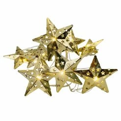 Best Sale ⌛ Assorted 10ct. Warm White Pierced Metal Star LED Crafting Lights by Ashland® ✨ -Christmas Shop 10676617 4