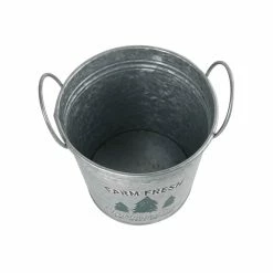 Brand new 🛒 7.6" Farm Fresh 🔔 Christmas Trees Metal Bucket with Handles by Ashland® 🎉 -Christmas Shop 10676691 4