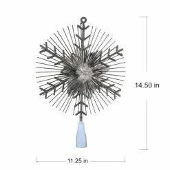 Cheap ✨ 14.5" Silver Lighted Tinsel Starburst Tree Topper by Ashland® 🔥 -Christmas Shop 10677082 4
