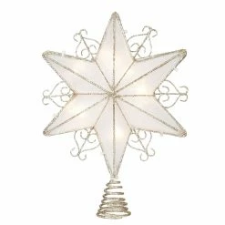 Hot Sale 🧨 9" Glitter Lighted Hexagram Star Tree Topper by Ashland® 😍