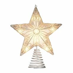Promo 👏 11" Silver Filigree LED Star Tree Topper by Ashland® ❤️