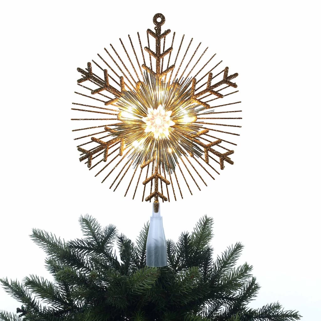 Discount β¨ 14.5" Gold Lighted Tinsel Starburst Tree Topper by Ashland® π 4 Discount β¨ 14.5" Gold Lighted Tinsel Starburst Tree Topper by Ashland® π - Image 3