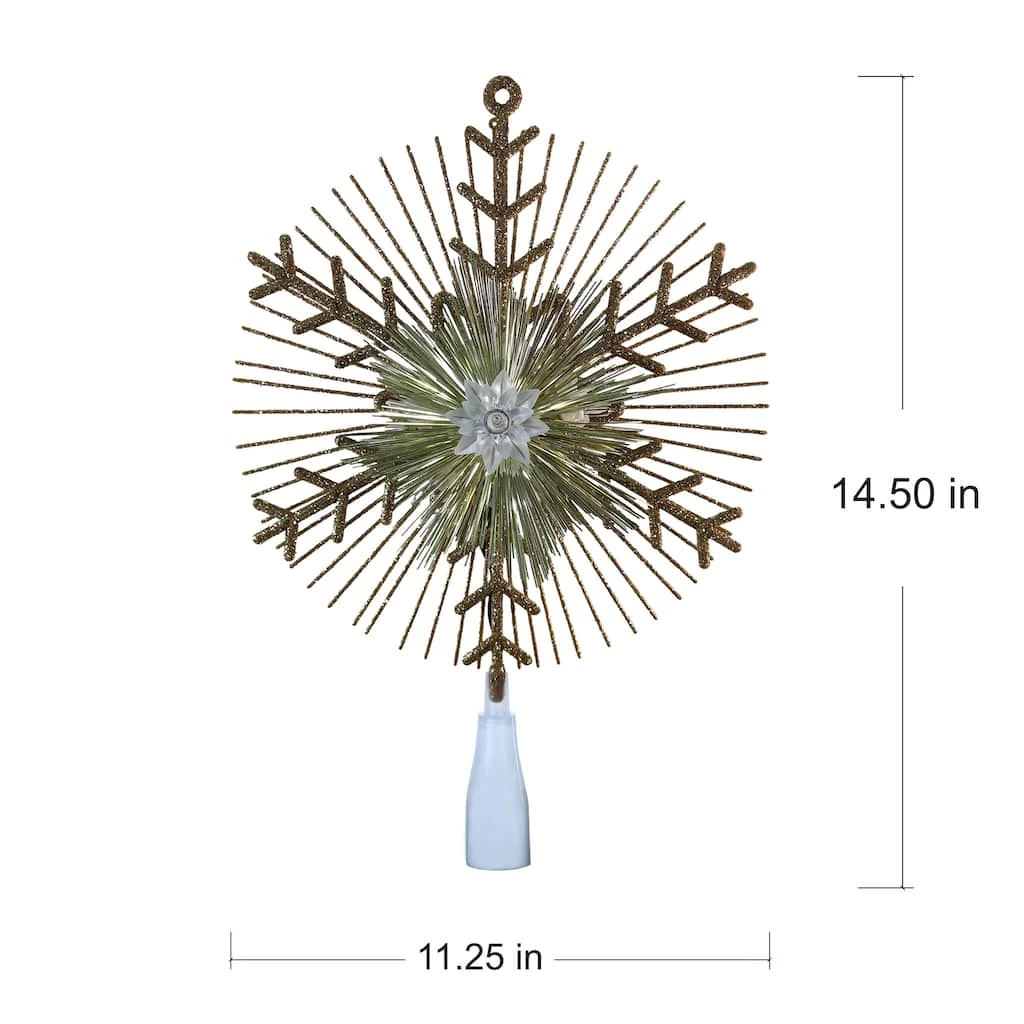 Discount β¨ 14.5" Gold Lighted Tinsel Starburst Tree Topper by Ashland® π 5 Discount β¨ 14.5" Gold Lighted Tinsel Starburst Tree Topper by Ashland® π - Image 4