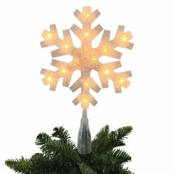 Buy 😉 12" White Lighted Snowflake Tree Topper by Ashland® 🎁 -Christmas Shop 10677119 4