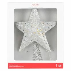 Top 10 💯 12.5" Silver Glitter Star Lighted Kaleidoscope Tree Topper by Ashland® 😍