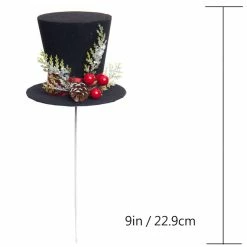 Flash Sale 💯 Black Hat Pick with Pinecone & Berries by Ashland® ✔️ -Christmas Shop 10677755 3