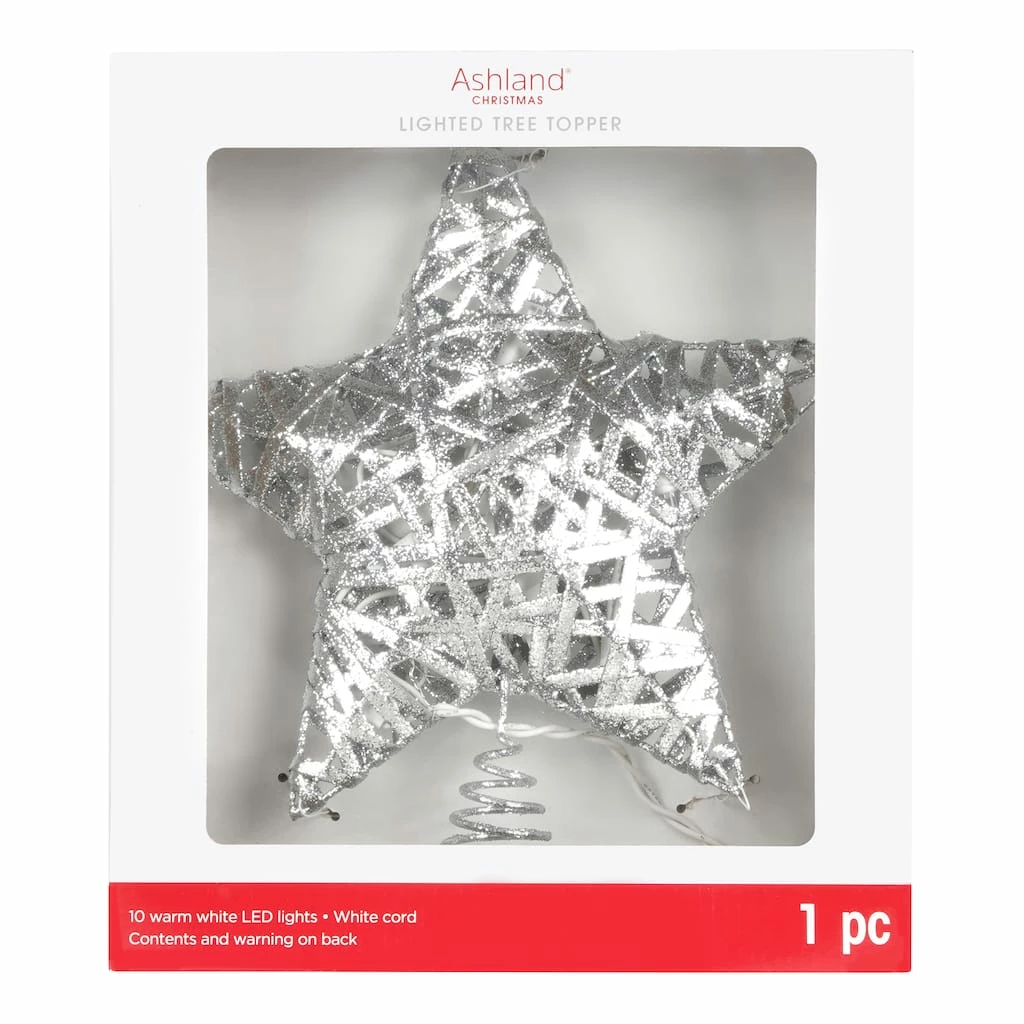 Budget π 11" Silver Grapevine Star LED Tree Topper by Ashland® π― 3 Budget π 11" Silver Grapevine Star LED Tree Topper by Ashland® π―