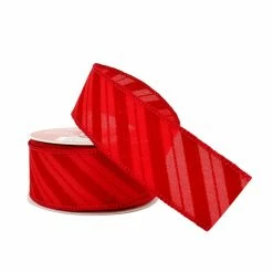 Top 10 😉 1.5" x 25ft. Taffeta Wired Diagonal Striped Ribbon by Celebrate It® 🔔 Christmas 😉 -Christmas Shop 10695990 2