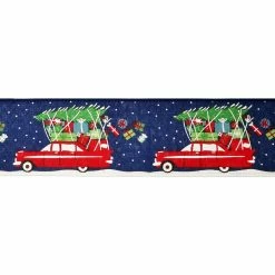Best Sale 🛒 2.5" x 20ft. Faux Linen Wired Holiday Car Ribbon by Celebrate It® 🎄 Christmas 🌟 -Christmas Shop 10695994 3