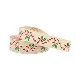 Cheapest β¨ 7/8" x 24ft. Faux Linen π¬ Candy Cane Ribbon by Celebrate It® π Christmas 𧨠6 Cheapest β¨ 7/8" x 24ft. Faux Linen π¬ Candy Cane Ribbon by Celebrate It® π Christmas 𧨠-Christmas Shop 10696005 2
