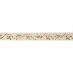 Cheapest β¨ 7/8" x 24ft. Faux Linen π¬ Candy Cane Ribbon by Celebrate It® π Christmas 𧨠7 Cheapest β¨ 7/8" x 24ft. Faux Linen π¬ Candy Cane Ribbon by Celebrate It® π Christmas 𧨠-Christmas Shop 10696005 3