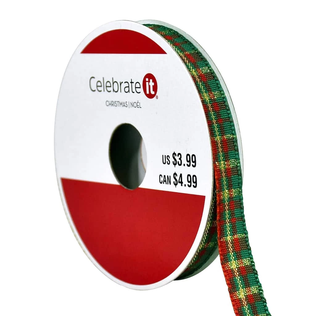 Wholesale π 3/8" x 12ft. Plaid Ribbon by Celebrate It® π
Christmas β 3 Wholesale π 3/8" x 12ft. Plaid Ribbon by Celebrate It® π
Christmas β