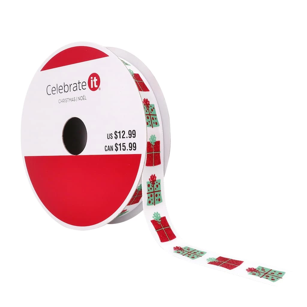 Best Pirce π 5/8" x 24ft. Faux Linen Gift Box Ribbon by Celebrate It® π Christmas βοΈ 3 Best Pirce π 5/8" x 24ft. Faux Linen Gift Box Ribbon by Celebrate It® π Christmas βοΈ