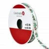 Outlet 👏 3/8" x 12ft. Mistletoe Ribbon by Celebrate It® 🎄 Christmas 💯 -Christmas Shop 10696012 1
